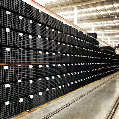 ISO9001 認定ASTM標準 40x40x3 19x19 建設用黒い四角鋼管
